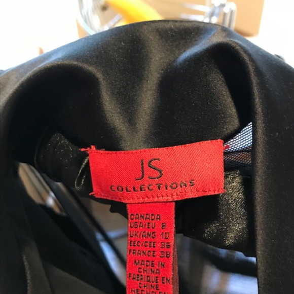 JS Collection Black Evening Top - Picture 4 of 5